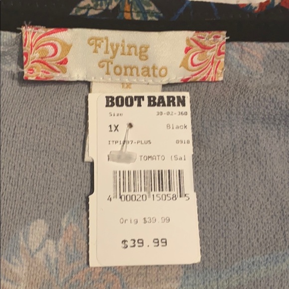 High low floral blouse - Picture 2 of 2